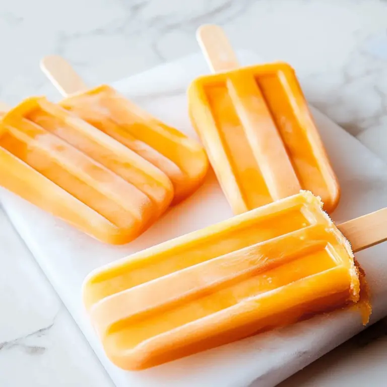 Creamsicle Orange Popsicles