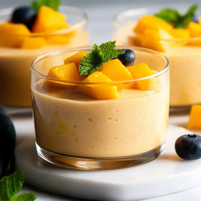 Creamy Mango Mousse (No Gelatin)