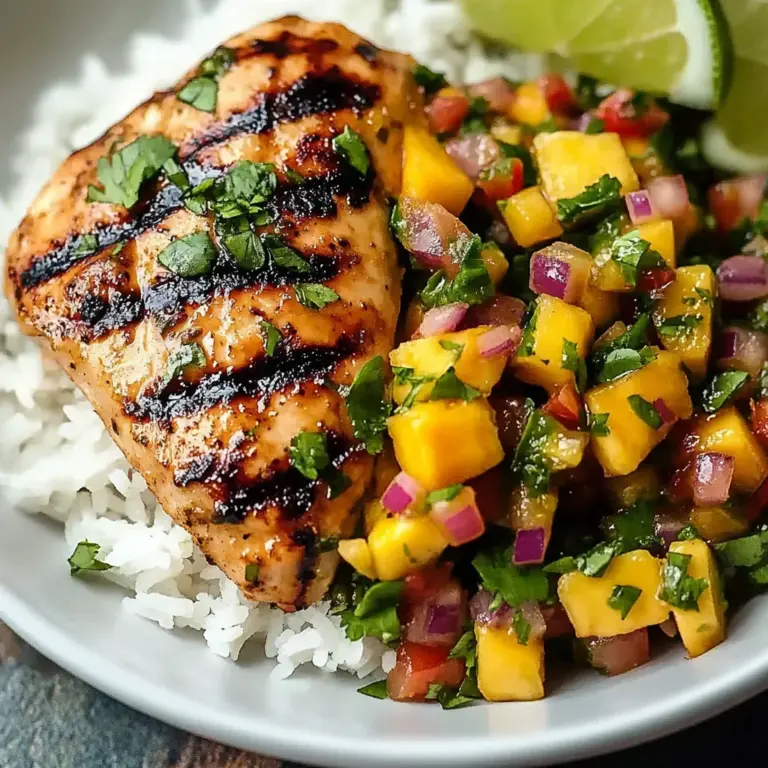Honey Lime Chicken with Mango Salsa