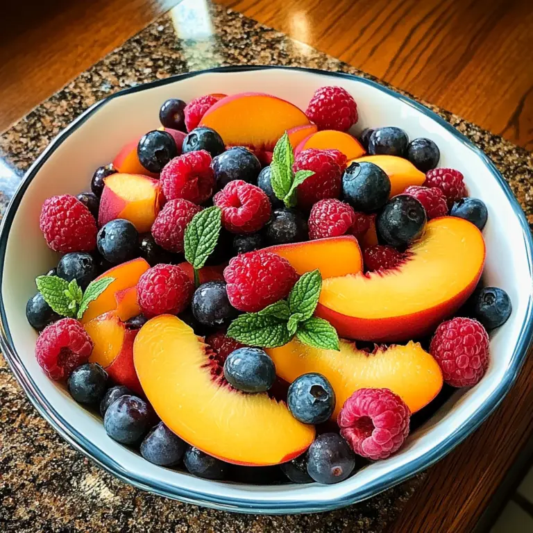 Peach Berry Fruit Salad Recipe