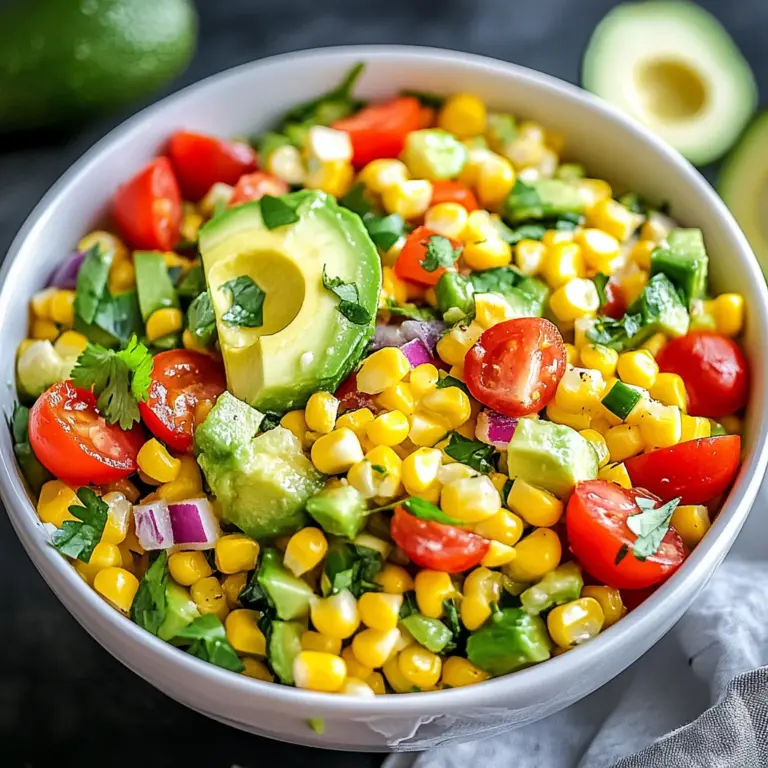 Summer Corn Salad with Avocado