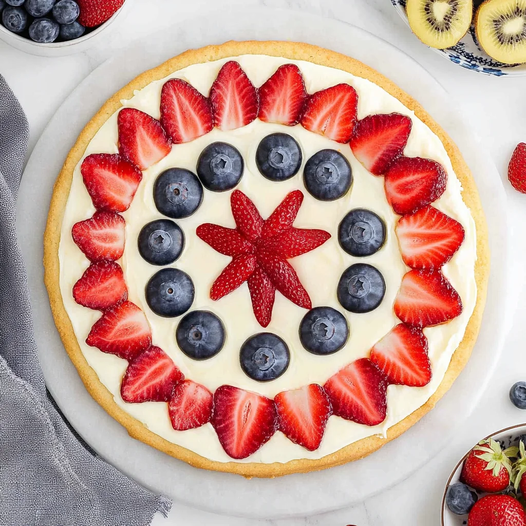 4th of July Fruit Pizza
