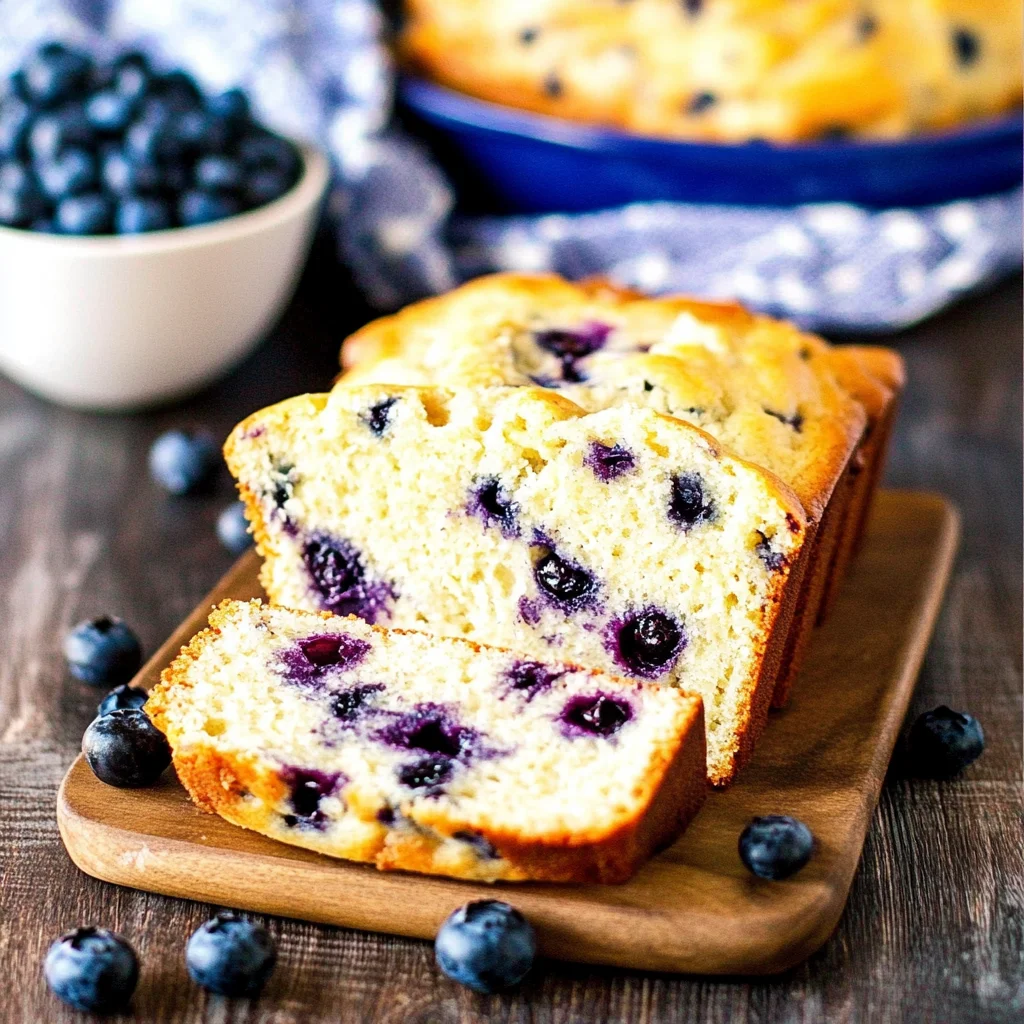 Cream Cheese Blueberry Bread