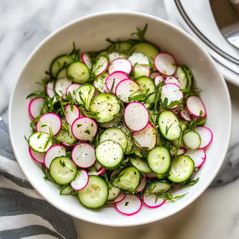 Cucumber Radish Salad