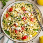 Easy Lemon Orzo Salad with Feta