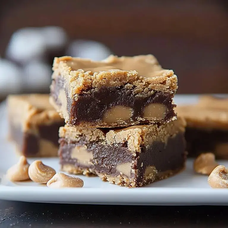 Easy Peanut Butter Fudge Bars