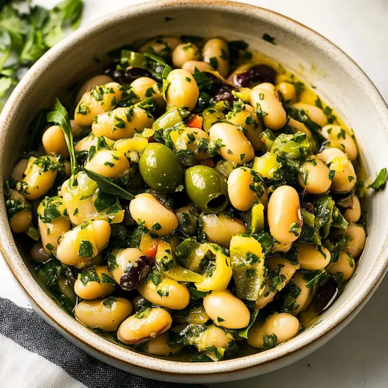 Green Olive Bean Salad