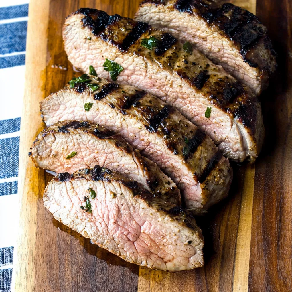 Grilled Mojo-Marinated beef Tenderloin