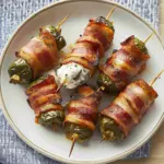 Grilled Turkey Bacon-wrapped Poppers