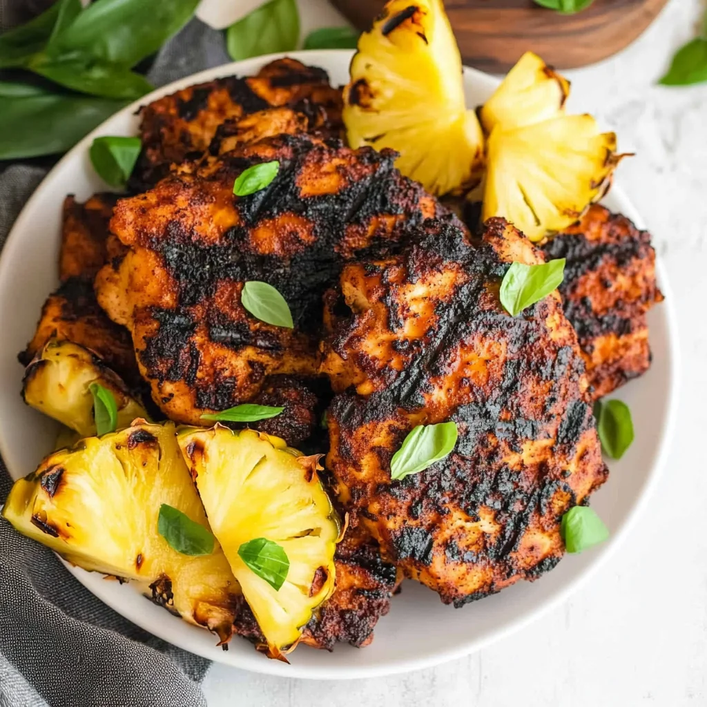 Homemade Grilled Pineapple Chicken