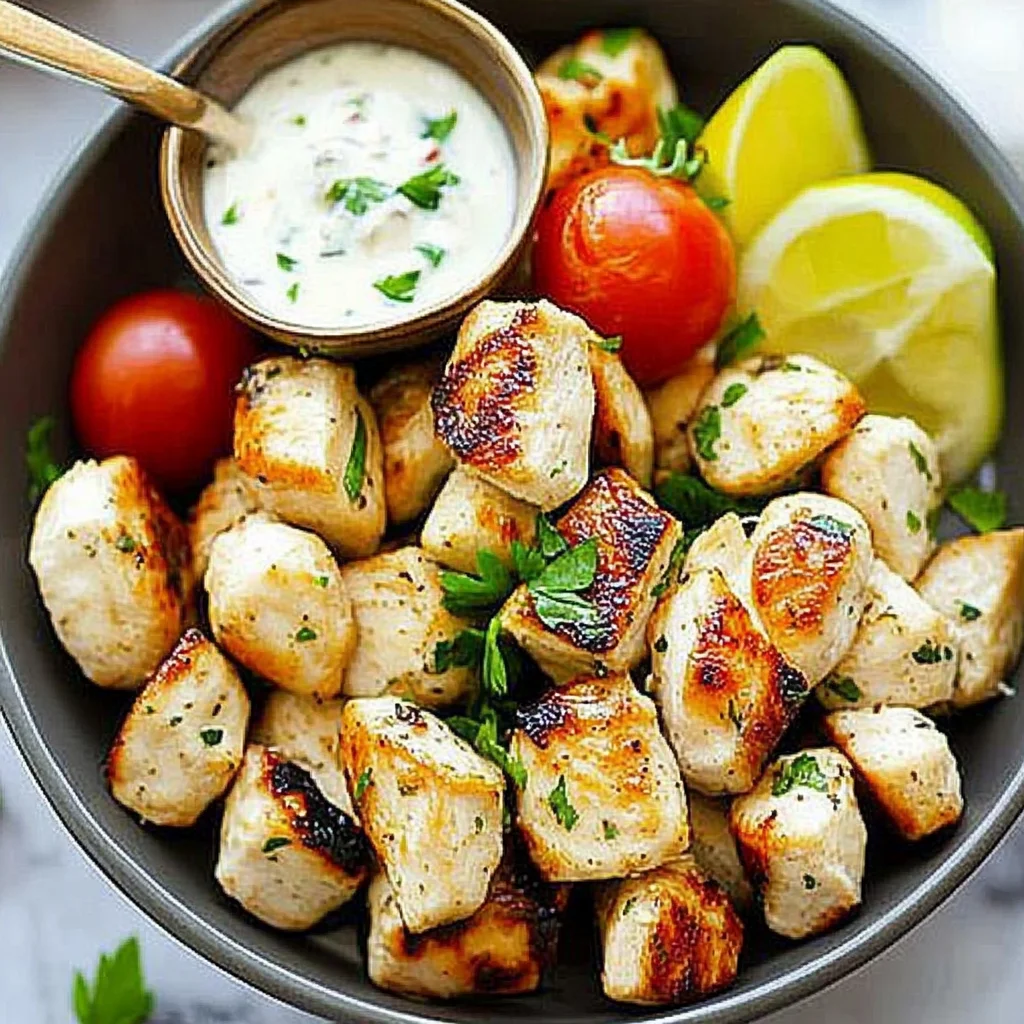 Mediterranean Chicken Bites