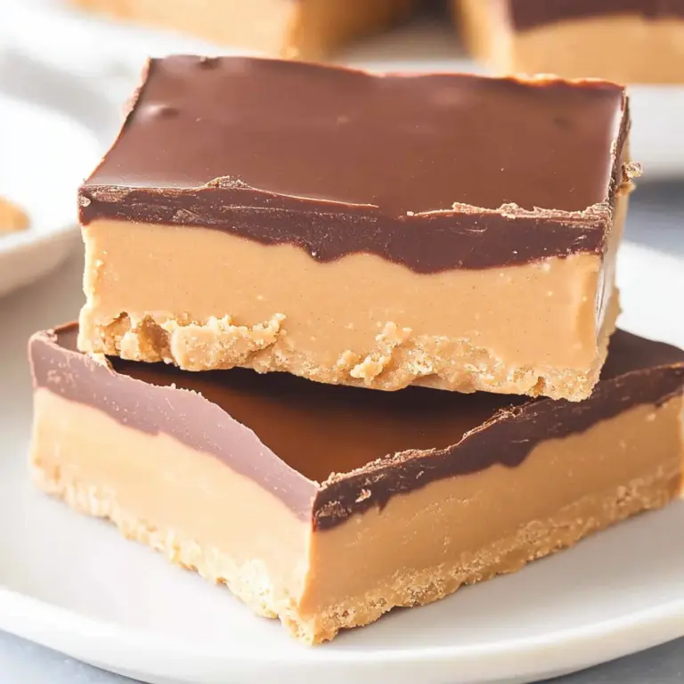 No-Bake Chocolate Peanut Butter Bars