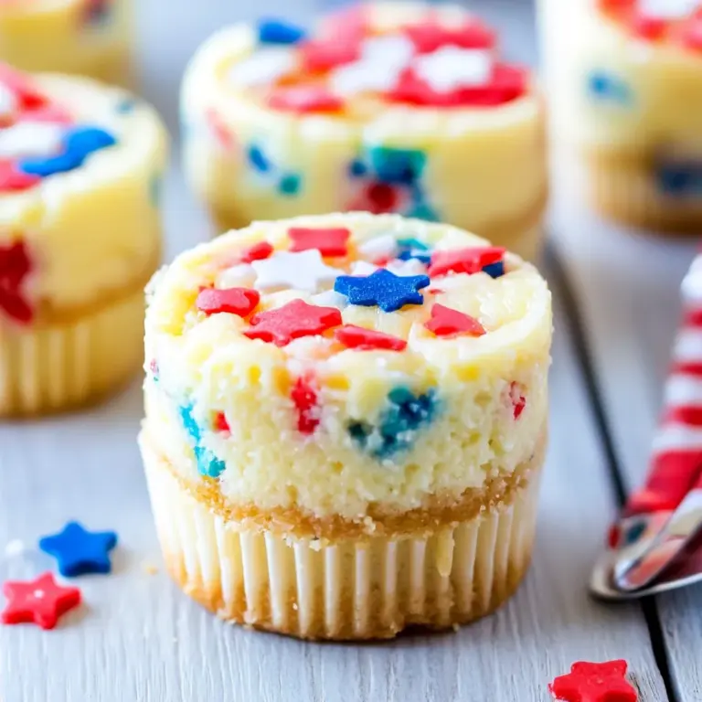 Patriotic Mini Cheesecakes