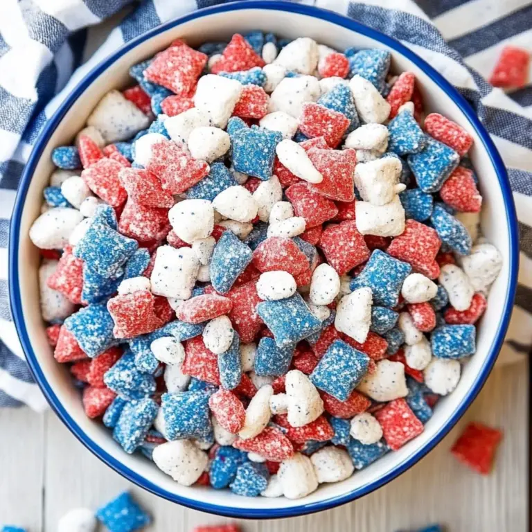 Red, White, and Blue Muddy Buddies