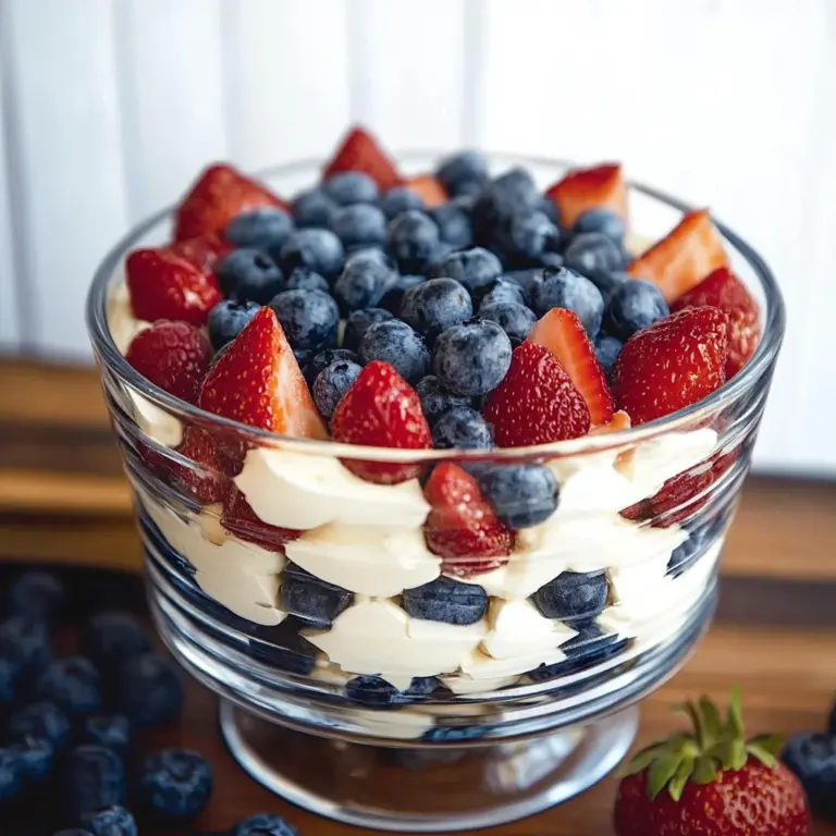 Red, White, and Blue Trifles