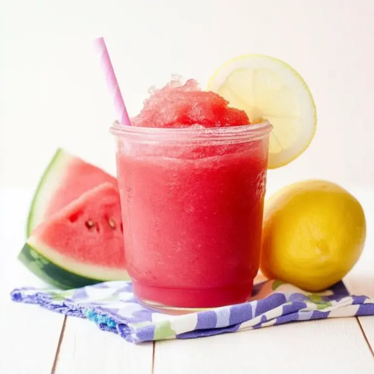 Slushy Blended Watermelon Lemonade
