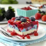 Summer Berry Jello Lasagna