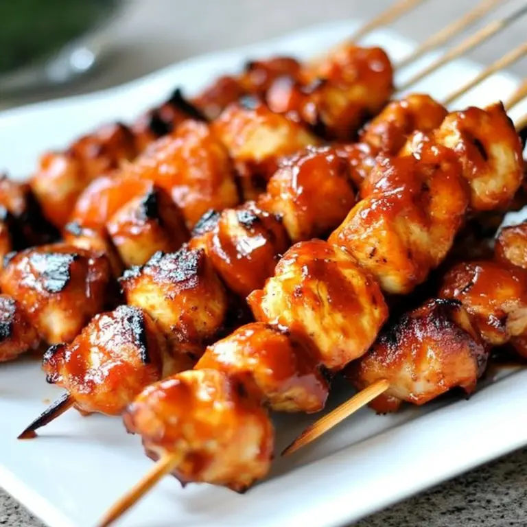 The Best BBQ Chicken Skewers Recipe
