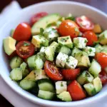 Tomato, Cucumber, Avocado Salad