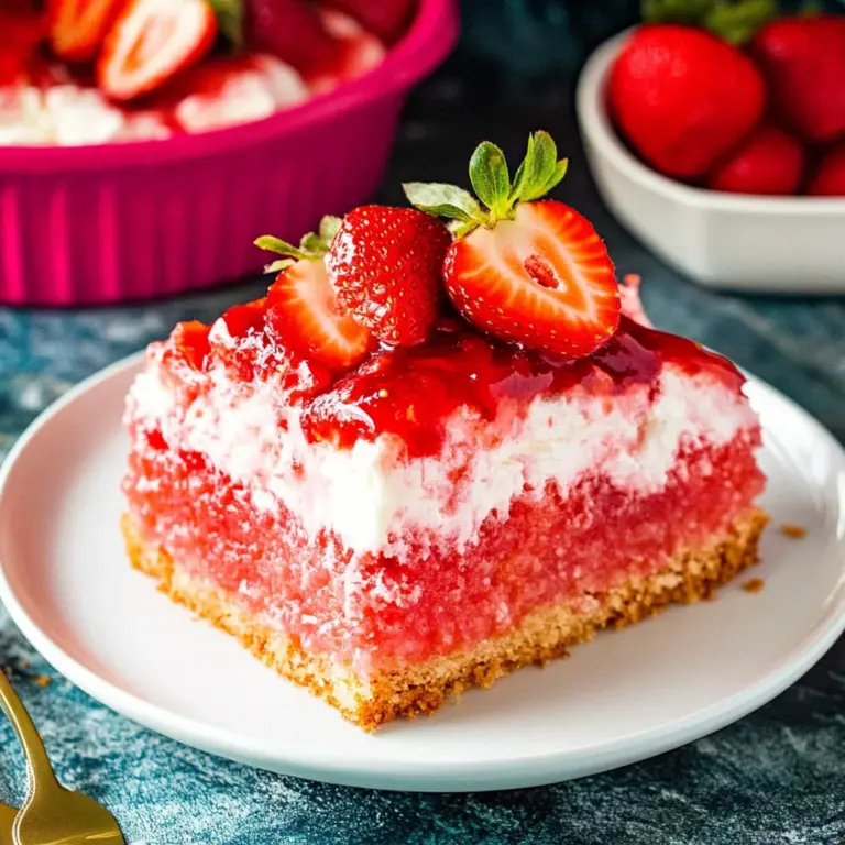 Upside Down Strawberry Cake