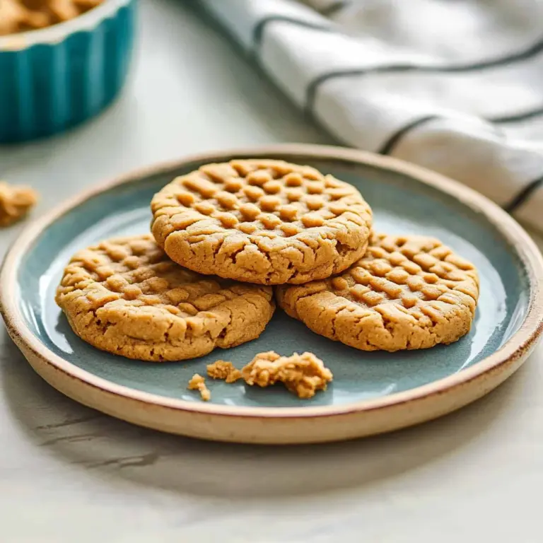 3 Ingredient Sugar Free Peanut Butter Cookies