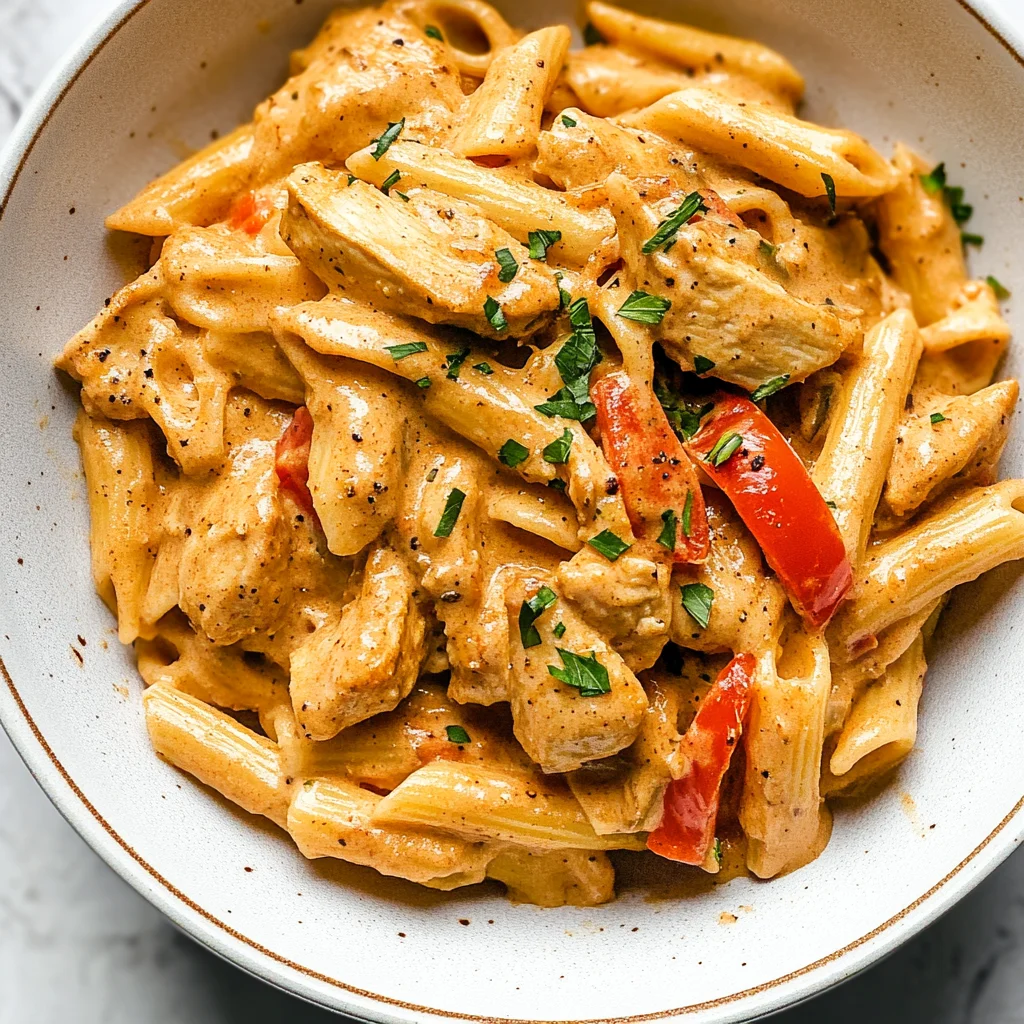 Cashew Cream Cajun Chicken Pasta - Dairy Free!