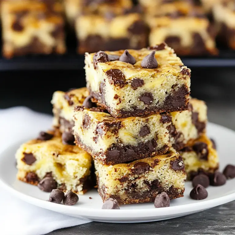 Chocolate Chip Banana Bars