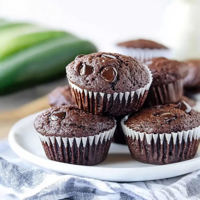 Chocolate Zucchini Muffins
