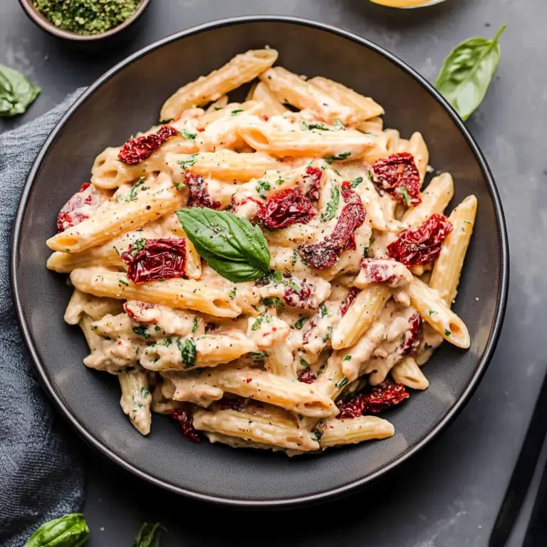 Creamy Sun Dried Tomato Pasta