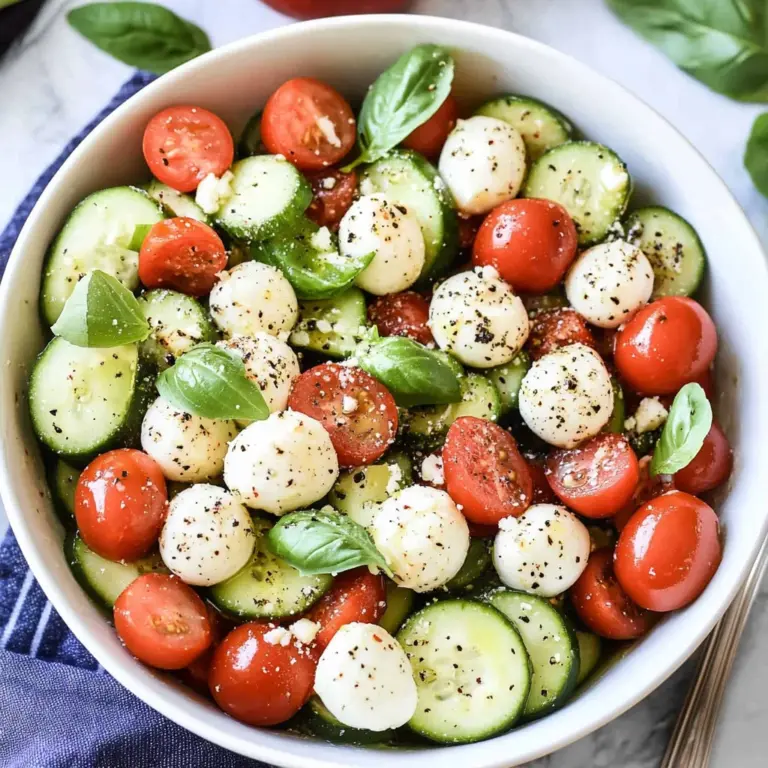 Cucumber Caprese Salad