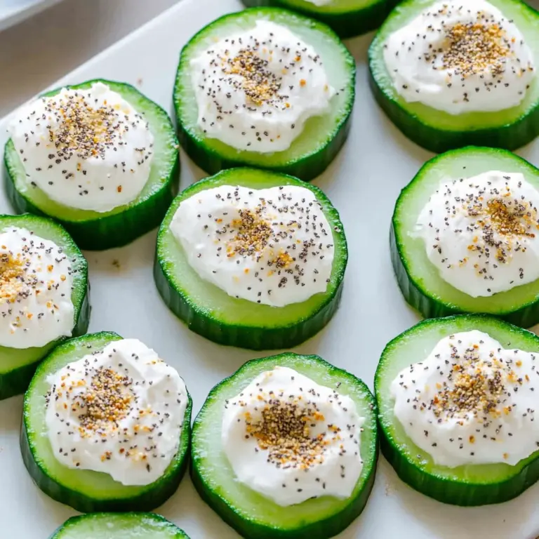 Everything Bagel Cucumber Bites