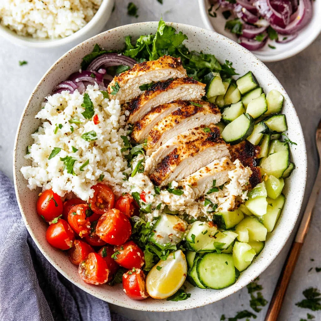 Greek Chicken Bowls