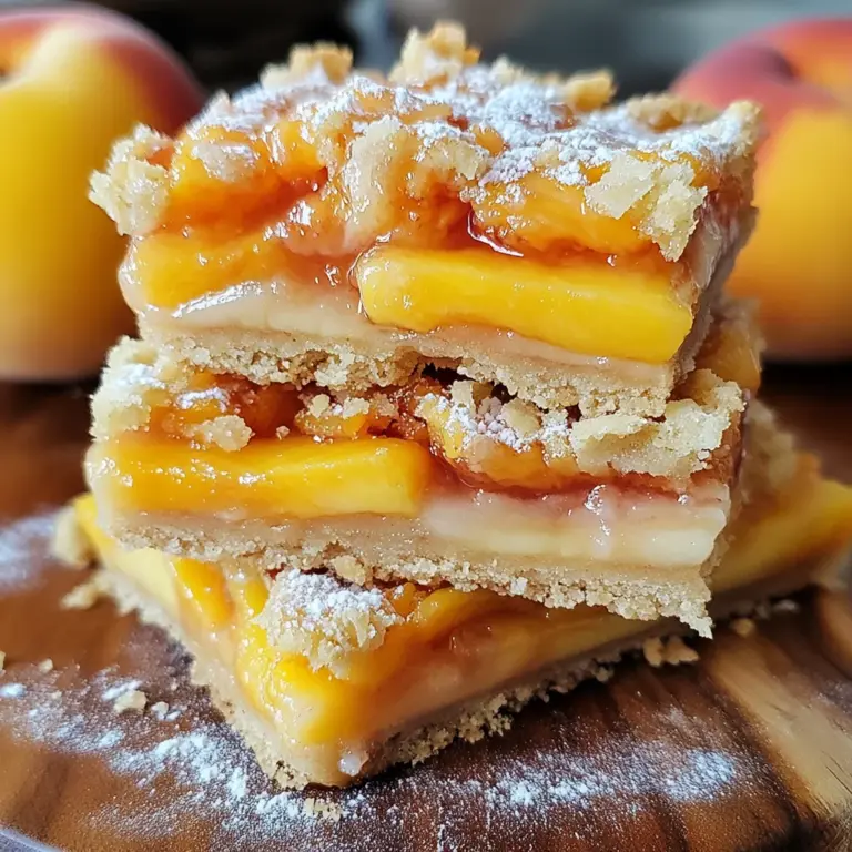 Heavenly Summer Peach Bars