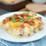 Keto Cauliflower Casserole, Loaded Chicken Bacon Ranch
