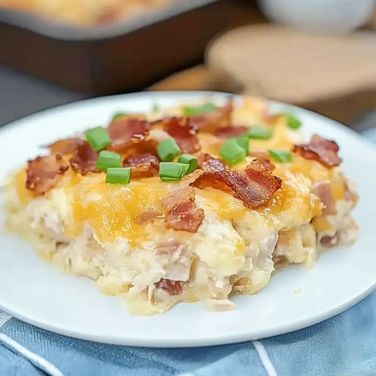 Keto Cauliflower Casserole, Loaded Chicken Bacon Ranch