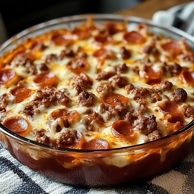 Meat Lovers Pizza Casserole Recipe