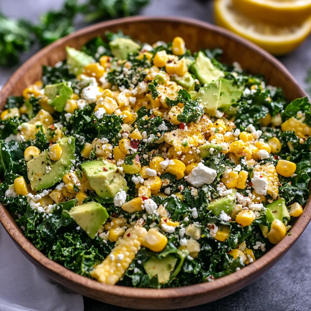 Mexican Street Corn Kale Salad