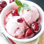 No-Churn Cherry Amaretto Ice Cream