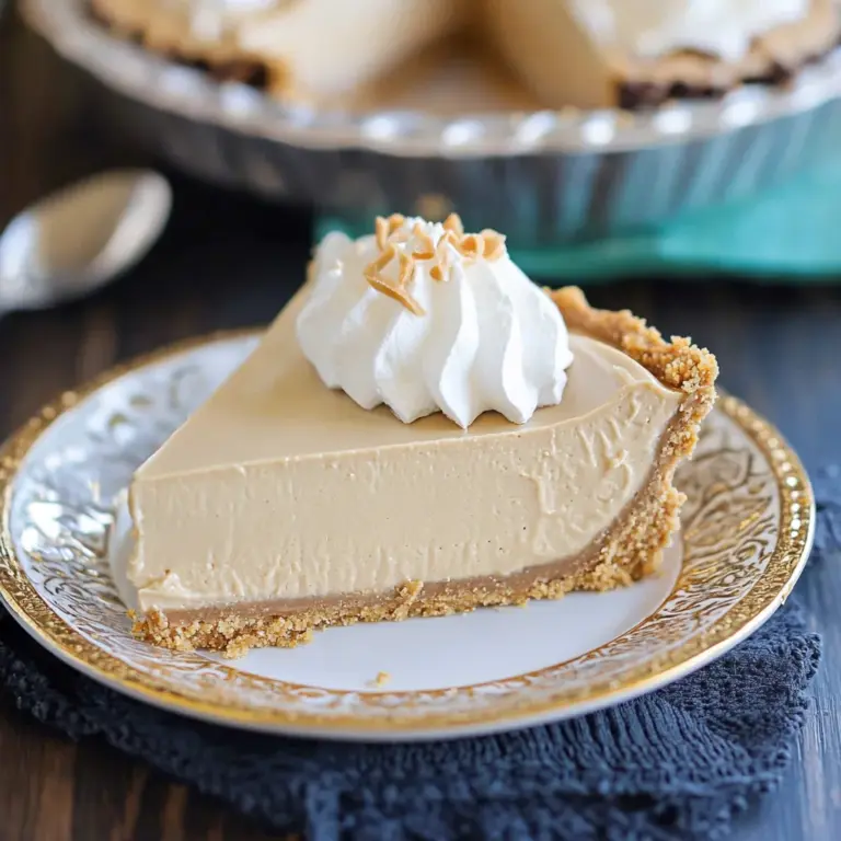 No Bake Peanut Butter Pie Recipe