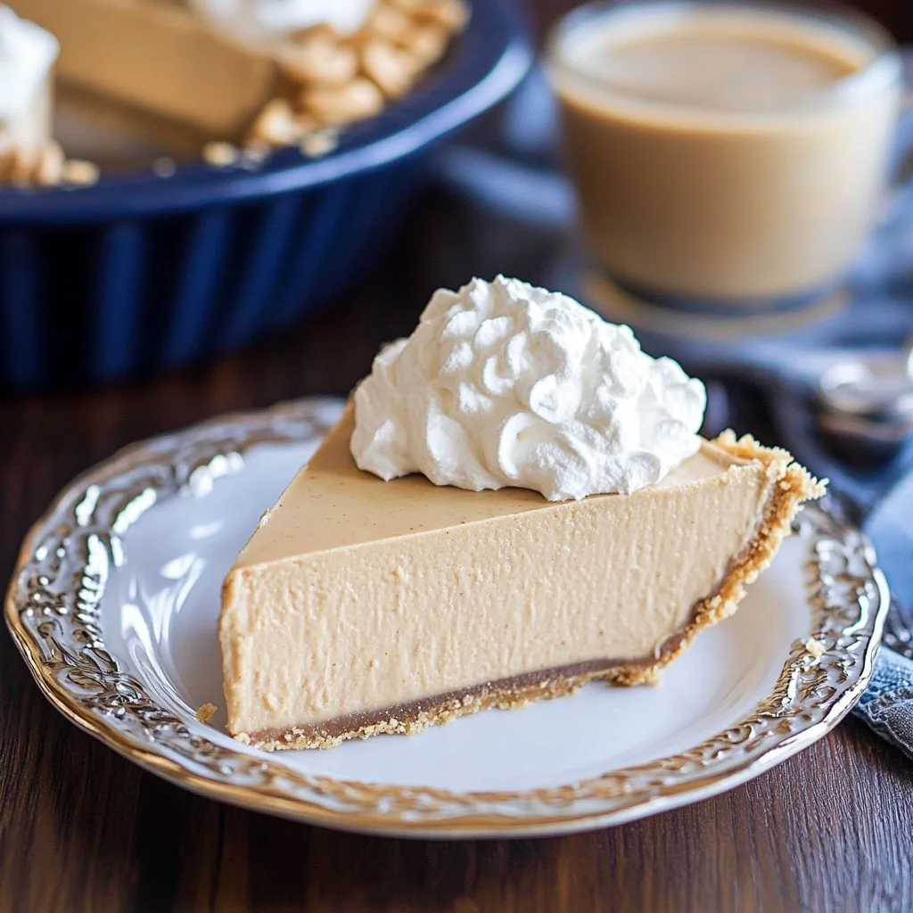 No Bake Peanut Butter Pie Recipe
