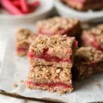 Rhubarb Oatmeal Bars