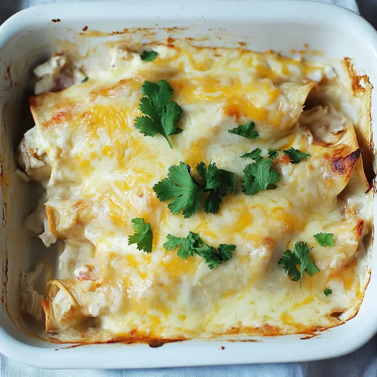 Skinny White Chicken Enchiladas
