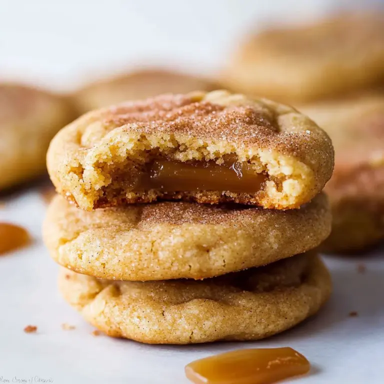 Soft Caramel Snickerdoodles