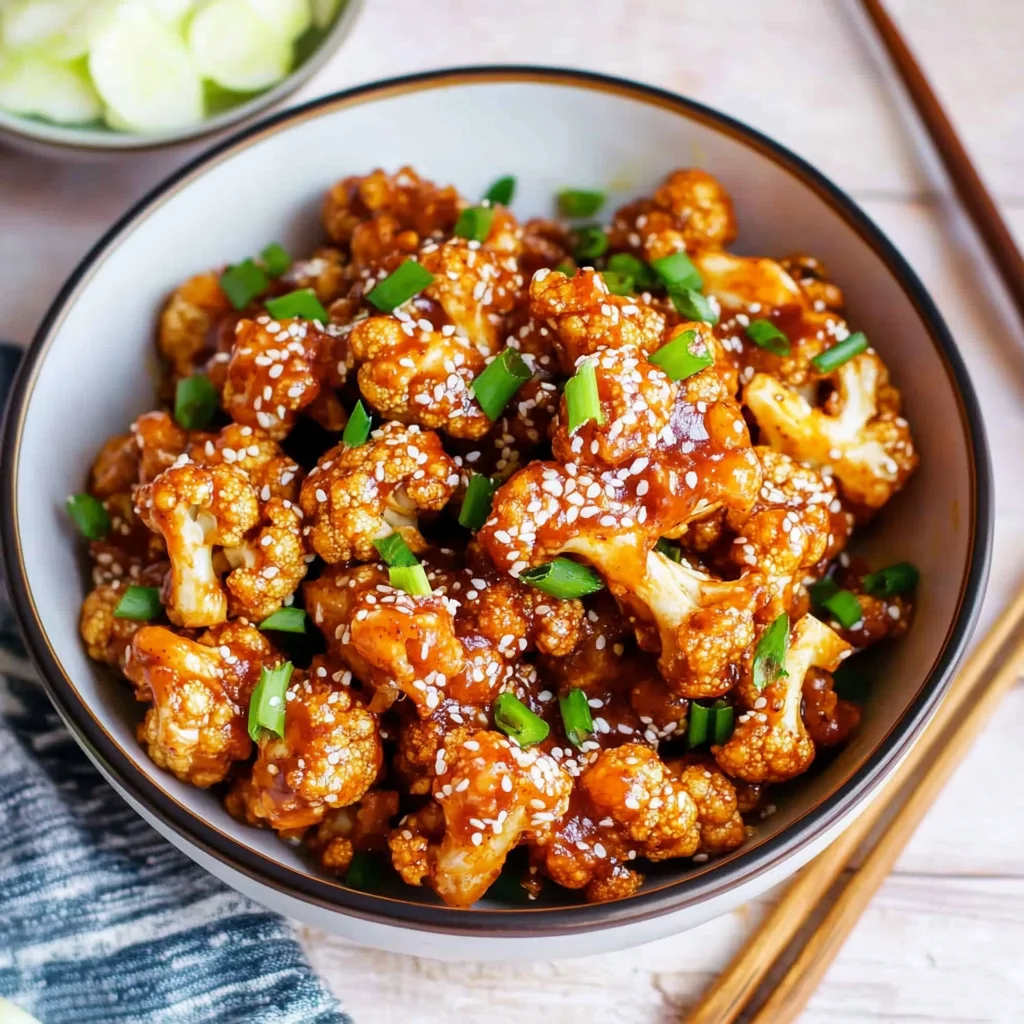 Sticky Sesame Cauliflower
