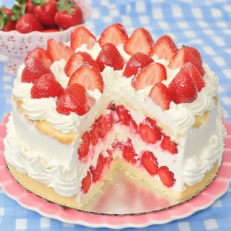 Strawberries 'n Cream Cake