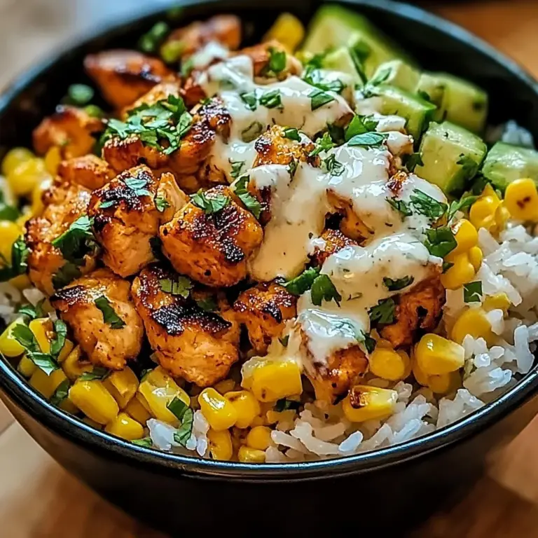 Street Corn Chicken Rice Bowl