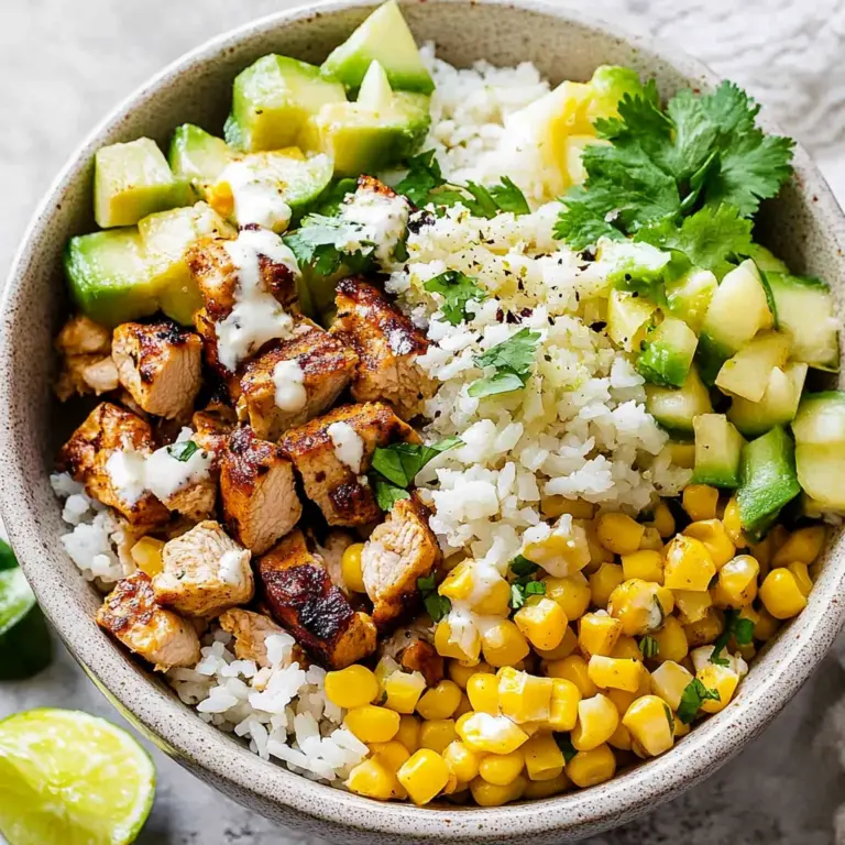 Street Corn Chicken Rice Bowl