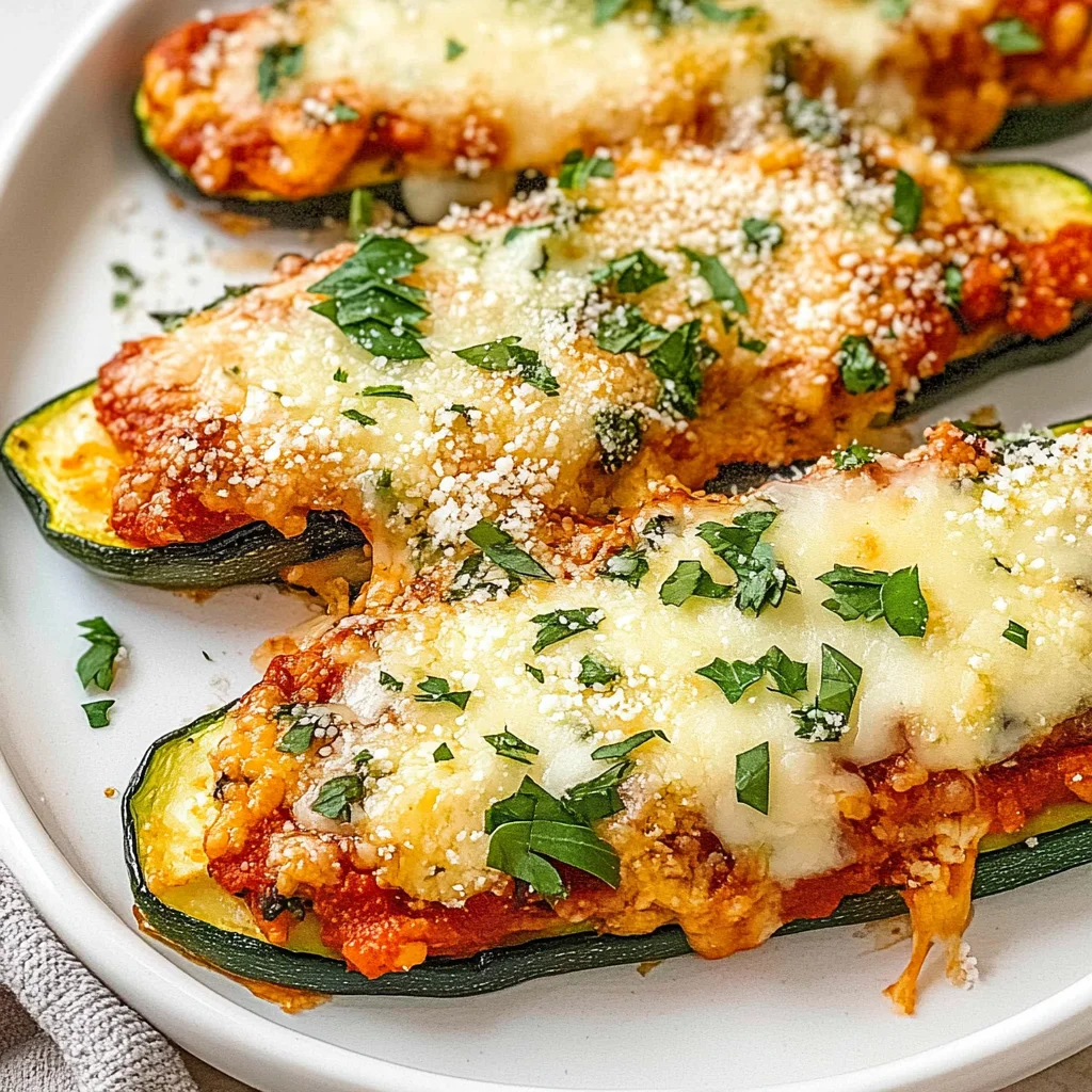 Three Cheese Zucchini Parmesan