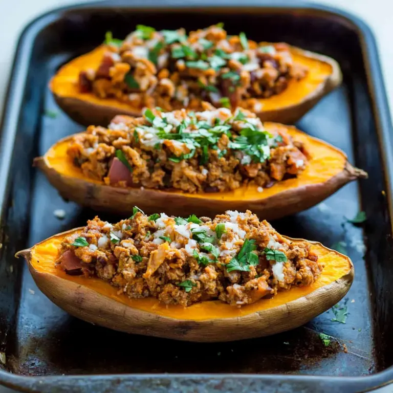 Turkey Taco Stuffed Sweet Potatoes