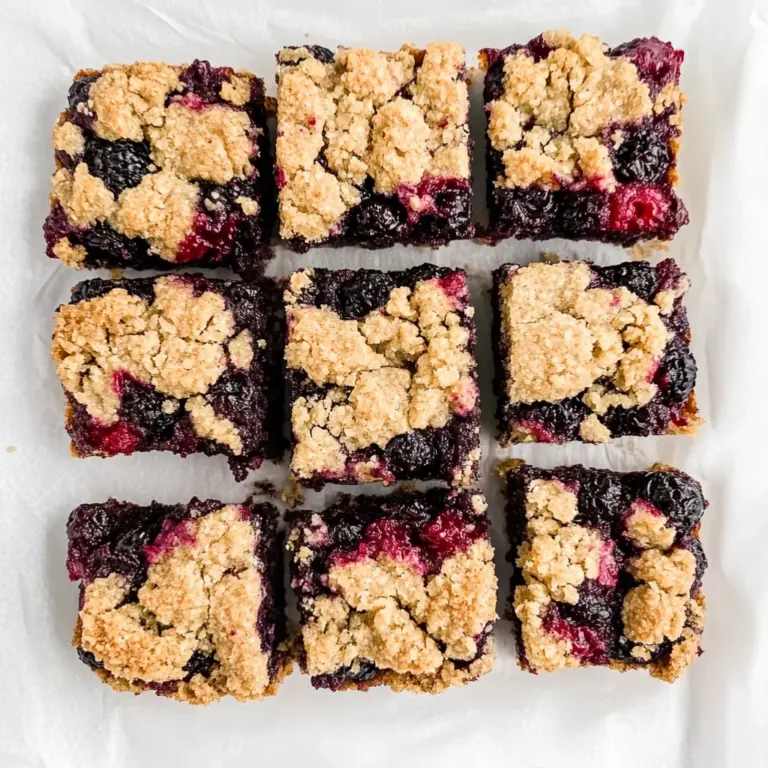 Vegan Berry Crumble Bars